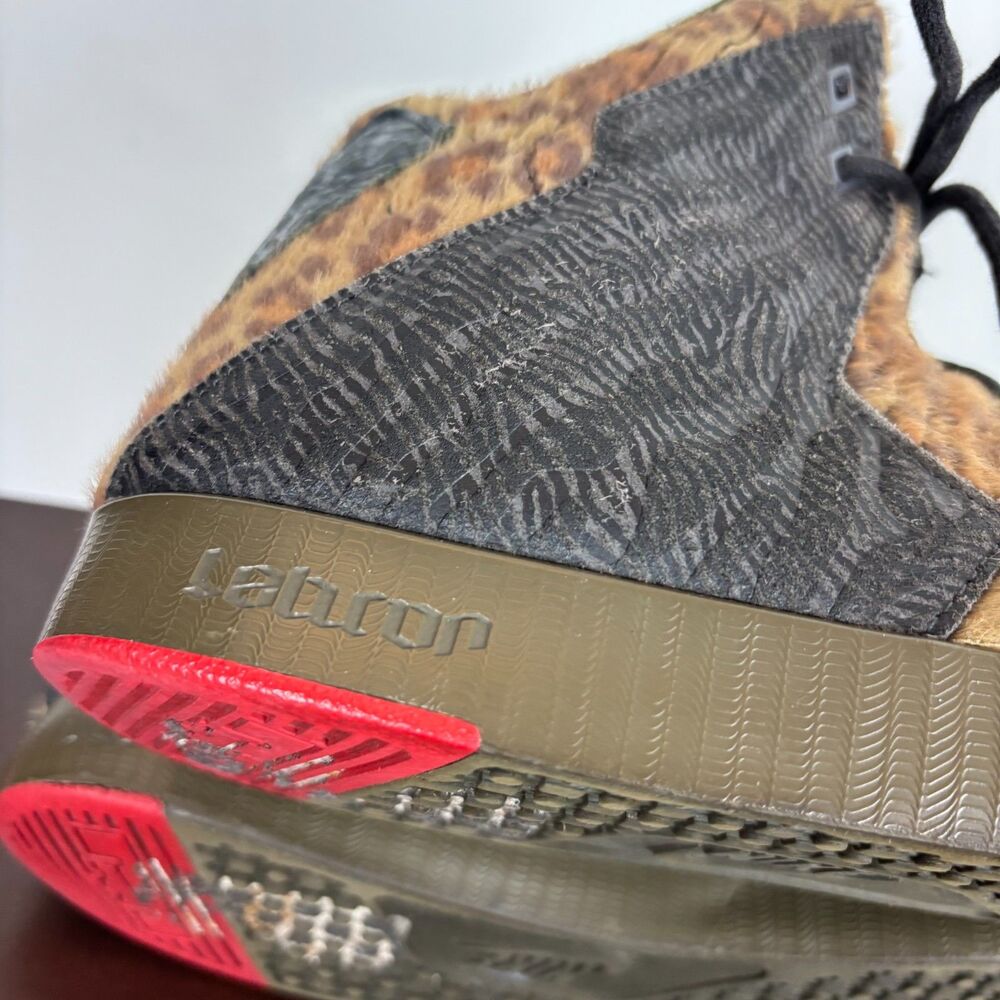 Nike Lebron Shoes NSW High Tops Sneakers Men’s 11.5 Leopard - Picture 5 of 8